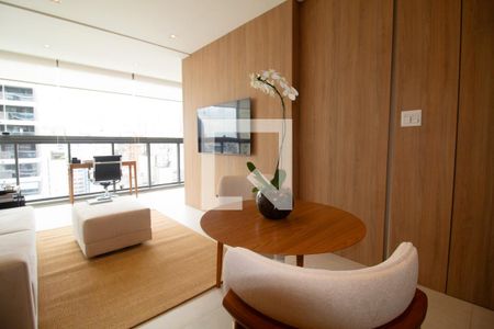Sala de apartamento à venda com 1 quarto, 44m² em Jardins, São Paulo