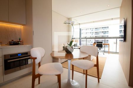 Sala de apartamento à venda com 1 quarto, 44m² em Jardins, São Paulo