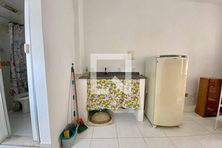 Cozinha de kitnet/studio para alugar com 1 quarto, 25m² em Laranjeiras, Rio de Janeiro