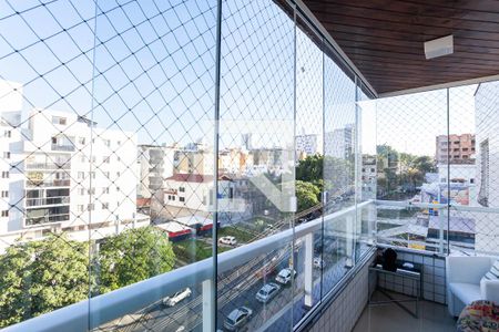 Varanda da sala  de apartamento à venda com 3 quartos, 202m² em Castelo , Belo Horizonte