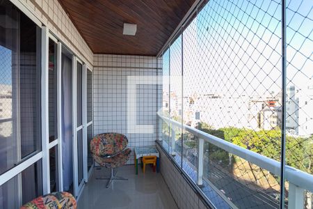 Varanda da sala  de apartamento à venda com 3 quartos, 202m² em Castelo , Belo Horizonte