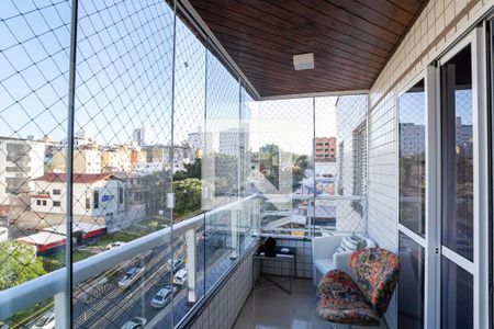 Varanda da sala  de apartamento à venda com 3 quartos, 202m² em Castelo , Belo Horizonte