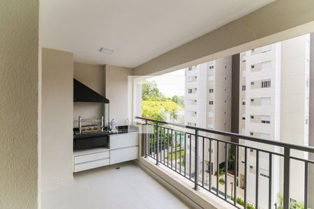 Varanda da Sala de apartamento para alugar com 2 quartos, 65m² em Vila Andrade, São Paulo