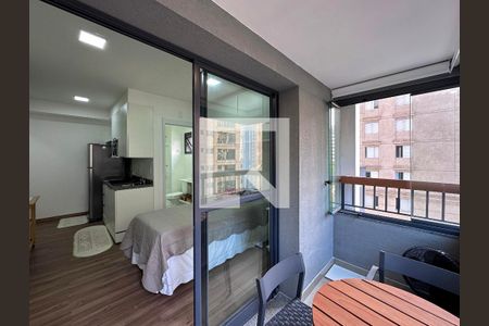 Studio para alugar com 25m², 1 quarto e sem vagaSacada