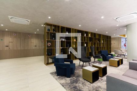 Studio para alugar com 28m², 1 quarto e sem vaga Studio para alugar com 28m², 1 quarto e sem vagaHall social