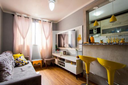 Sala de apartamento para alugar com 2 quartos, 47m² em Parque Sao Vicente, Santo André