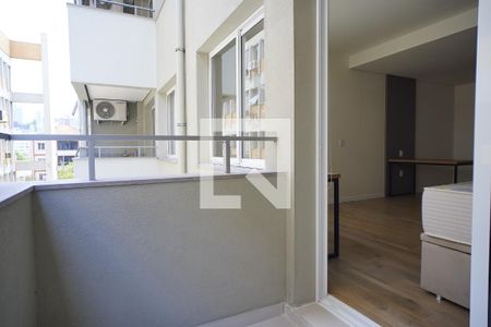 Varanda de apartamento à venda com 1 quarto, 37m² em Petrópolis, Porto Alegre