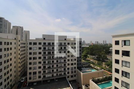 Vista janela da sala de apartamento para alugar com 1 quarto, 34m² em Jurubatuba, São Paulo