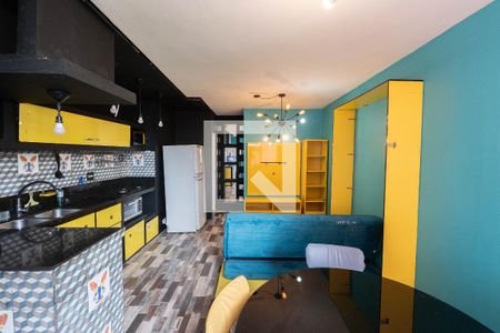 Sala/Cozinha de apartamento à venda com 2 quartos, 52m² em Bela Vista, São Paulo