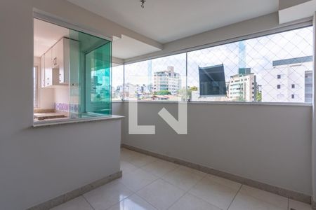 Varanda da Sala de apartamento à venda com 3 quartos, 104m² em Jaraguá, Belo Horizonte