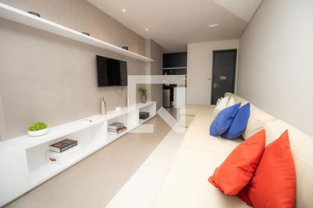 Studio para alugar com 25m², 1 quarto e sem vaga Studio para alugar com 25m², 1 quarto e sem vagaÁrea comum - Coliving com TV