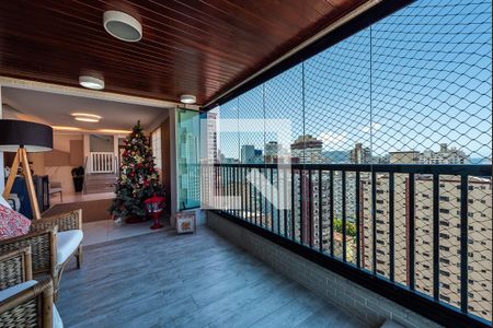 Varanda de apartamento para alugar com 4 quartos, 355m² em Pompéia, Santos