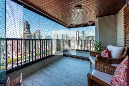 Varanda de apartamento para alugar com 4 quartos, 355m² em Pompéia, Santos