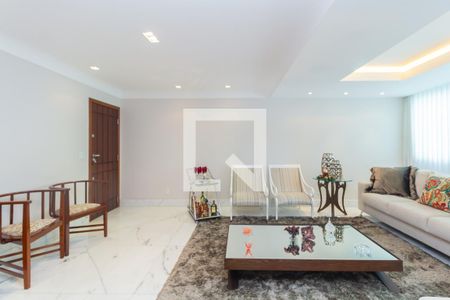 Sala de apartamento à venda com 4 quartos, 146m² em União, Belo Horizonte