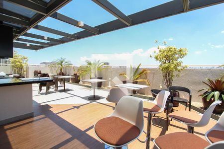 Apartamento para alugar com 35m², 1 quarto e 1 vaga Apartamento para alugar com 35m², 1 quarto e 1 vagaÁrea comum - Churrasqueira