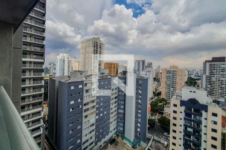 sala varanda integrada vista de apartamento para alugar com 1 quarto, 39m² em Vila Mariana, São Paulo