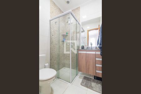 Banheiro da Suite de apartamento à venda com 2 quartos, 100m² em Vila Eldízia, Santo André