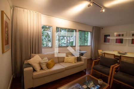 Sala de apartamento à venda com 3 quartos, 98m² em Brooklin Paulista, São Paulo
