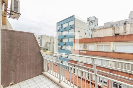 Sala-Quarto - Sacada de kitnet/studio à venda com 1 quarto, 31m² em Centro Histórico, Porto Alegre
