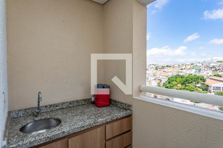Varanda da sala  de apartamento para alugar com 2 quartos, 60m² em Taboão, Diadema