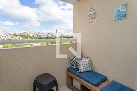 Varanda da sala  de apartamento para alugar com 2 quartos, 60m² em Taboão, Diadema