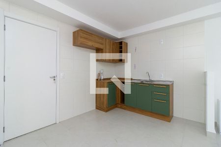 Cozinha de apartamento para alugar com 1 quarto, 31m² em Jardim Caravelas, São Paulo