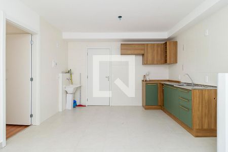 Cozinha de apartamento para alugar com 1 quarto, 31m² em Jardim Caravelas, São Paulo
