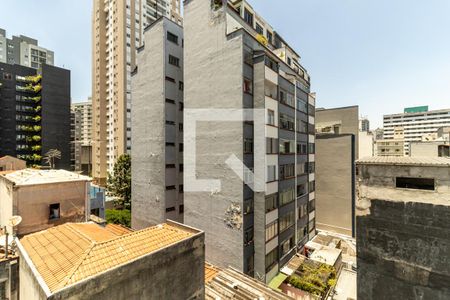 Vista da Sala de apartamento à venda com 2 quartos, 57m² em República, São Paulo
