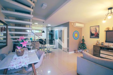 Sala de casa de condomínio para alugar com 3 quartos, 89m² em Niterói, Canoas