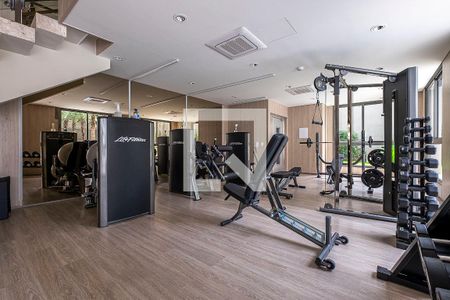 Apartamento para alugar com 44m², 1 quarto e 1 vaga Apartamento para alugar com 44m², 1 quarto e 1 vagaAcademia