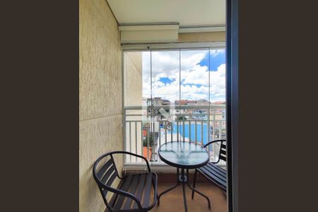 Varanda da Sala de apartamento à venda com 3 quartos, 62m² em Vila Camilopolis, Santo André