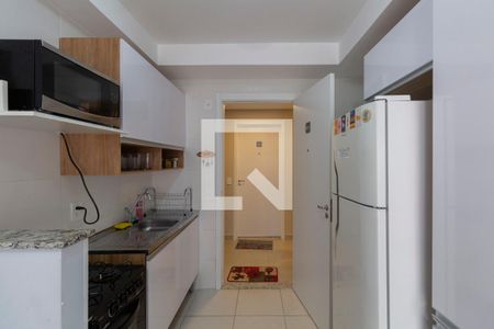 Sala e Cozinha Integrada  de apartamento à venda com 1 quarto, 27m² em Vila Ré, São Paulo