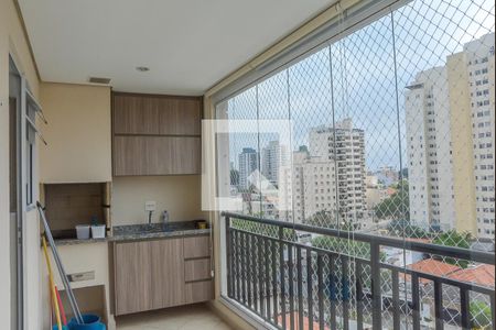 Varanda gourmet de apartamento à venda com 3 quartos, 77m² em Vila Caminho do Mar, São Bernardo do Campo
