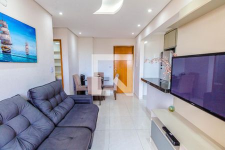 Sala de apartamento para alugar com 2 quartos, 66m² em Aviação, Praia Grande