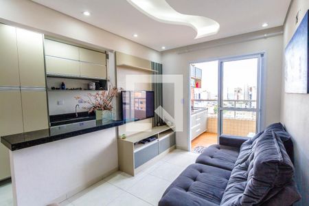 Sala de apartamento para alugar com 2 quartos, 66m² em Aviação, Praia Grande