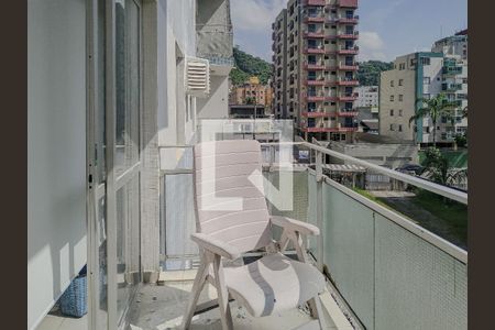 Varanda da Sala de apartamento para alugar com 3 quartos, 82m² em Jardim Tejereba, Guarujá