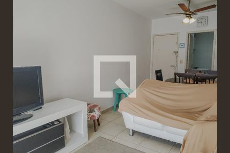 Sala de apartamento para alugar com 3 quartos, 82m² em Jardim Tejereba, Guarujá