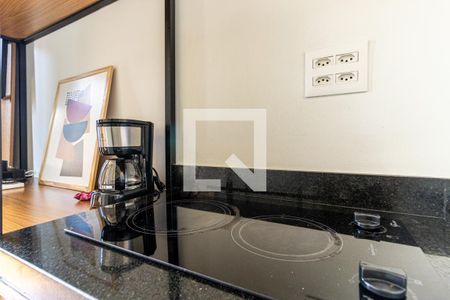 Studio para alugar com 11m², 1 quarto e sem vagaCozinha - Cooktop