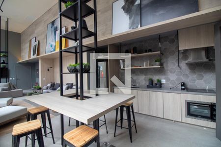 Studio para alugar com 26m², 1 quarto e sem vaga Studio para alugar com 26m², 1 quarto e sem vagaÁrea comum - Salão de festas