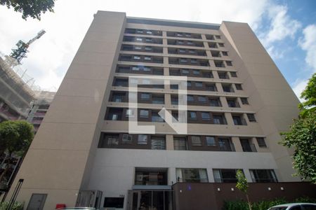 Fachada do Prédio de kitnet/studio para alugar com 1 quarto, 26m² em Campo Belo, São Paulo