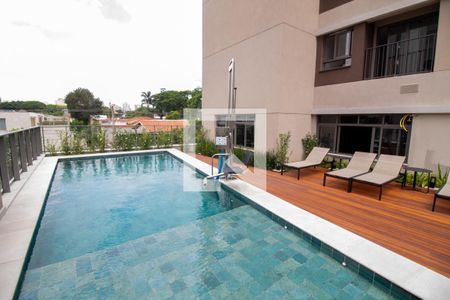 Área comum - Piscina de kitnet/studio para alugar com 1 quarto, 26m² em Campo Belo, São Paulo