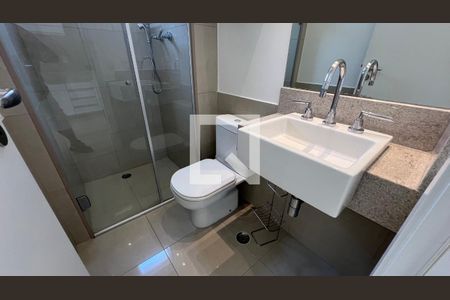 Apartamento para alugar com 47m², 1 quarto e 2 vagas Apartamento para alugar com 47m², 1 quarto e 2 vagasBanheiro