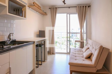 Sala de apartamento para alugar com 1 quarto, 28m² em Barra Funda, São Paulo