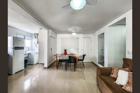 Sala de apartamento para alugar com 3 quartos, 155m² em Barra Funda, Guarujá