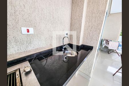 Churrasqueira da Sacada de apartamento para alugar com 3 quartos, 155m² em Barra Funda, Guarujá