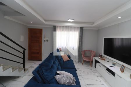 Sala de TV de casa de condomínio para alugar com 2 quartos, 160m² em Vila Granada, São Paulo