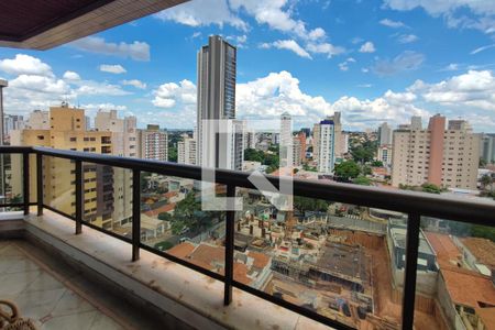 Varanda da Sala de apartamento à venda com 5 quartos, 260m² em Cambuí, Campinas