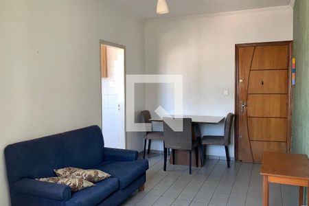 Sala  de apartamento para alugar com 1 quarto, 50m² em Guilhermina, Praia Grande