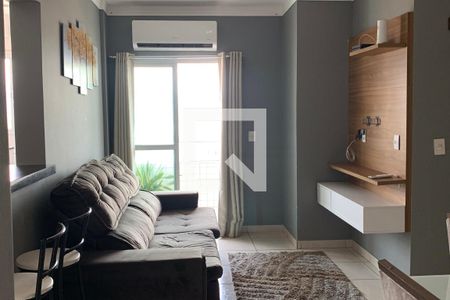 Sala de apartamento para alugar com 2 quartos, 79m² em Guilhermina, Praia Grande