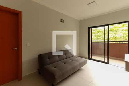 Sala de apartamento para alugar com 1 quarto, 45m² em Jardim Recreio , Ribeirão Preto